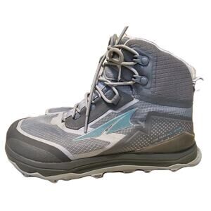 Altra Lone Peak All-WTHR Mid Boots Womens Size 9.5 Gray Trail Hiking Shoes